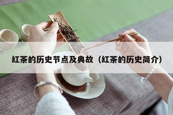 红茶的历史节点及典故（红茶的历史简介）