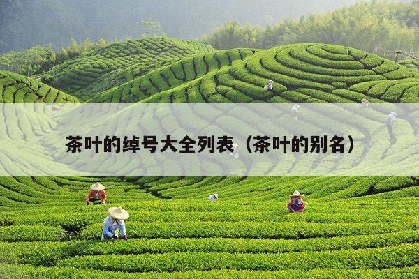 茶叶的绰号大全列表（茶叶的别名）