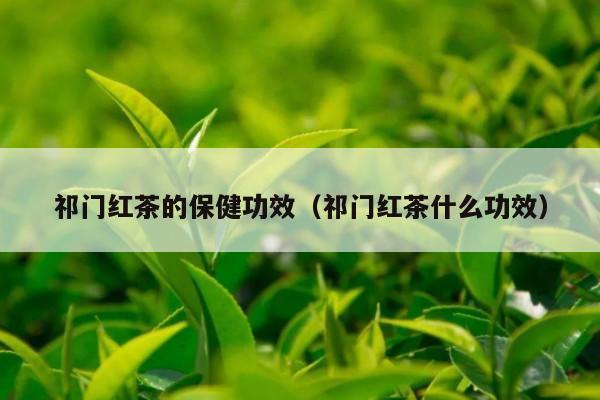 祁门红茶的保健功效（祁门红茶什么功效）