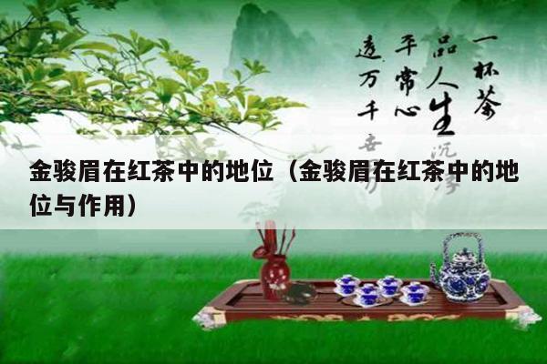 金骏眉在红茶中的地位（金骏眉在红茶中的地位与作用）