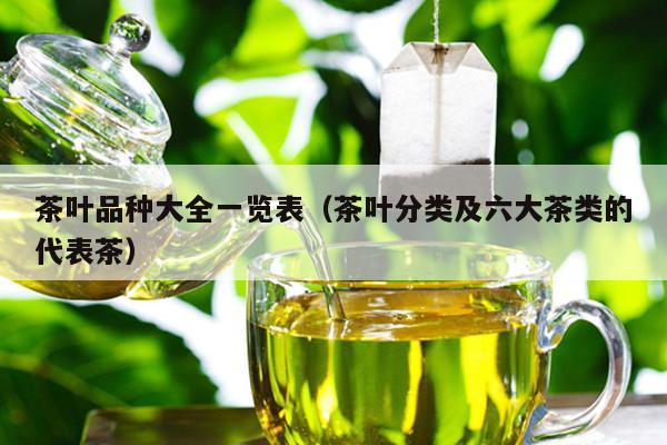 茶叶品种大全一览表（茶叶分类及六大茶类的代表茶）