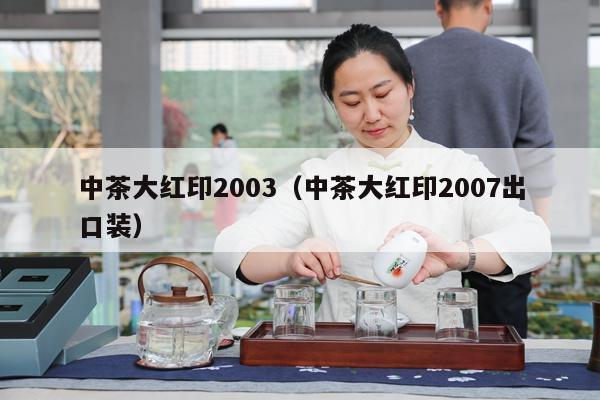 中茶大红印2003（中茶大红印2007出口装）