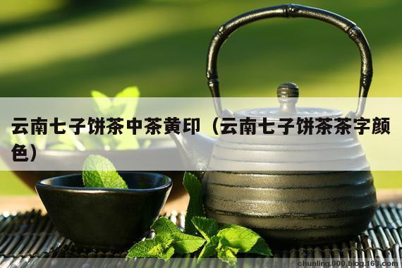 云南七子饼茶中茶黄印（云南七子饼茶茶字颜色）