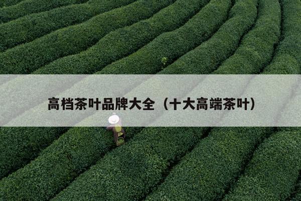 高档茶叶品牌大全（十大高端茶叶）