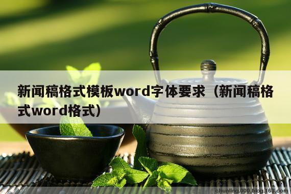 新闻稿格式模板word字体要求（新闻稿格式word格式）