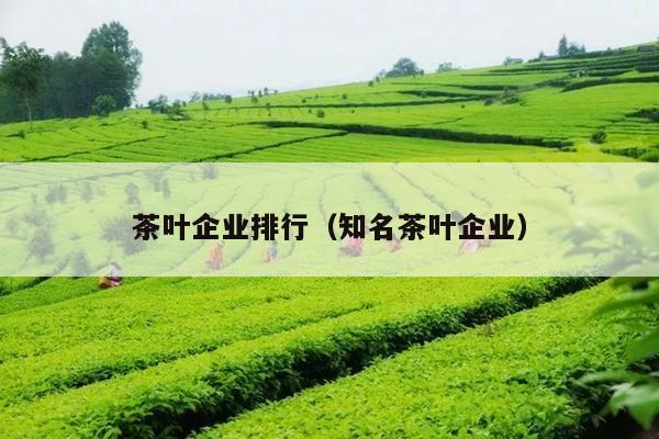 茶叶企业排行（知名茶叶企业）