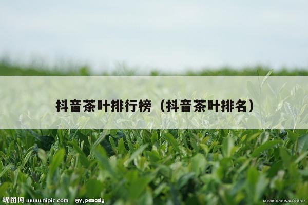 抖音茶叶排行榜（抖音茶叶排名）