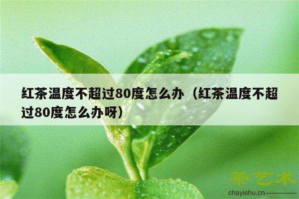 红茶温度不超过80度怎么办（红茶温度不超过80度怎么办呀）