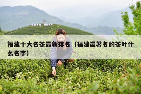 福建十大名茶最新排名（福建最著名的茶叶什么名字）