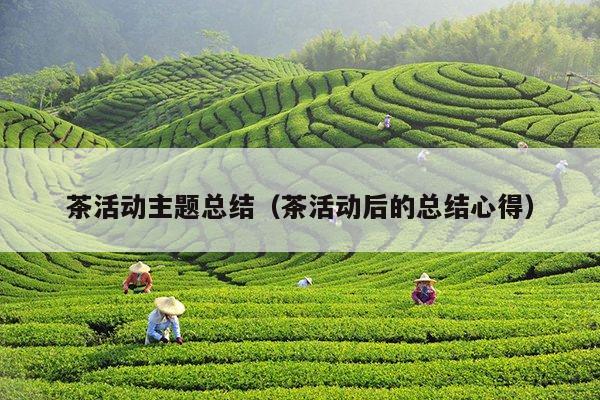 茶活动主题总结（茶活动后的总结心得）