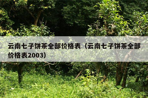 云南七子饼茶全部价格表（云南七子饼茶全部价格表2003）