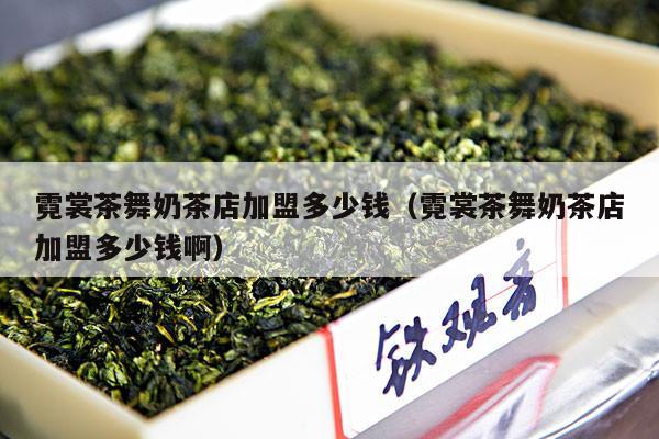 霓裳茶舞奶茶店加盟多少钱（霓裳茶舞奶茶店加盟多少钱啊）