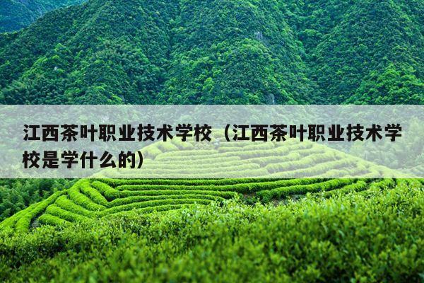 江西茶叶职业技术学校（江西茶叶职业技术学校是学什么的）