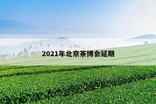 2021年北京茶博会延期