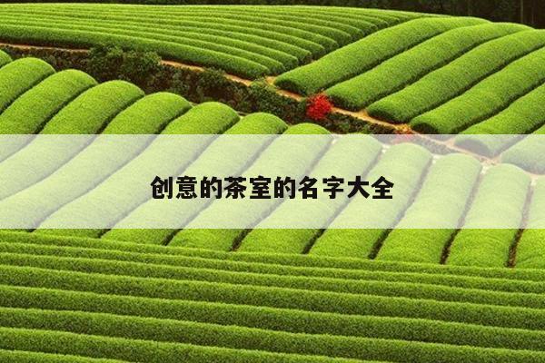 创意的茶室的名字大全