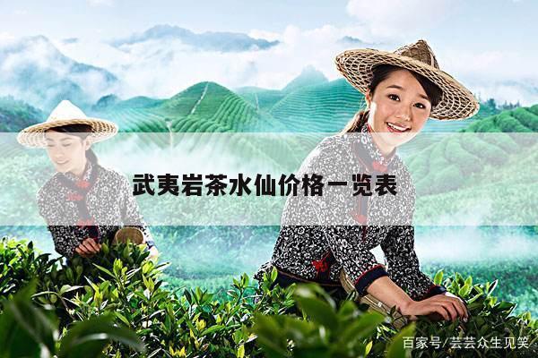 武夷岩茶水仙价格一览表 