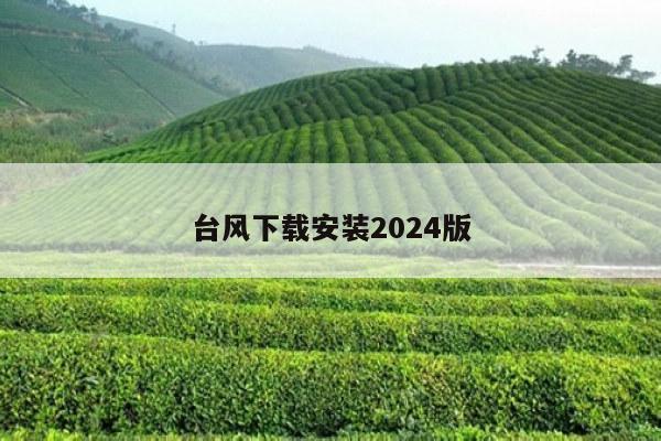 台风下载安装2024版