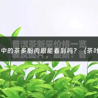 绿茶中的茶多酚肉眼能看到吗？（茶叶里的茶多酚有副作用吗）