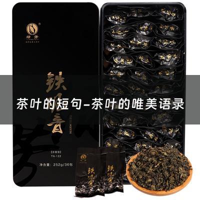 茶叶的短句-茶叶的唯美语录